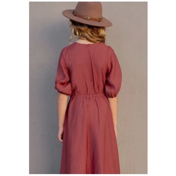 Joyfolie Boho Peasant Prairie Cottagecore Cowgirl Gabriella Dress Terracotta | 7 - Picture 6 of 16